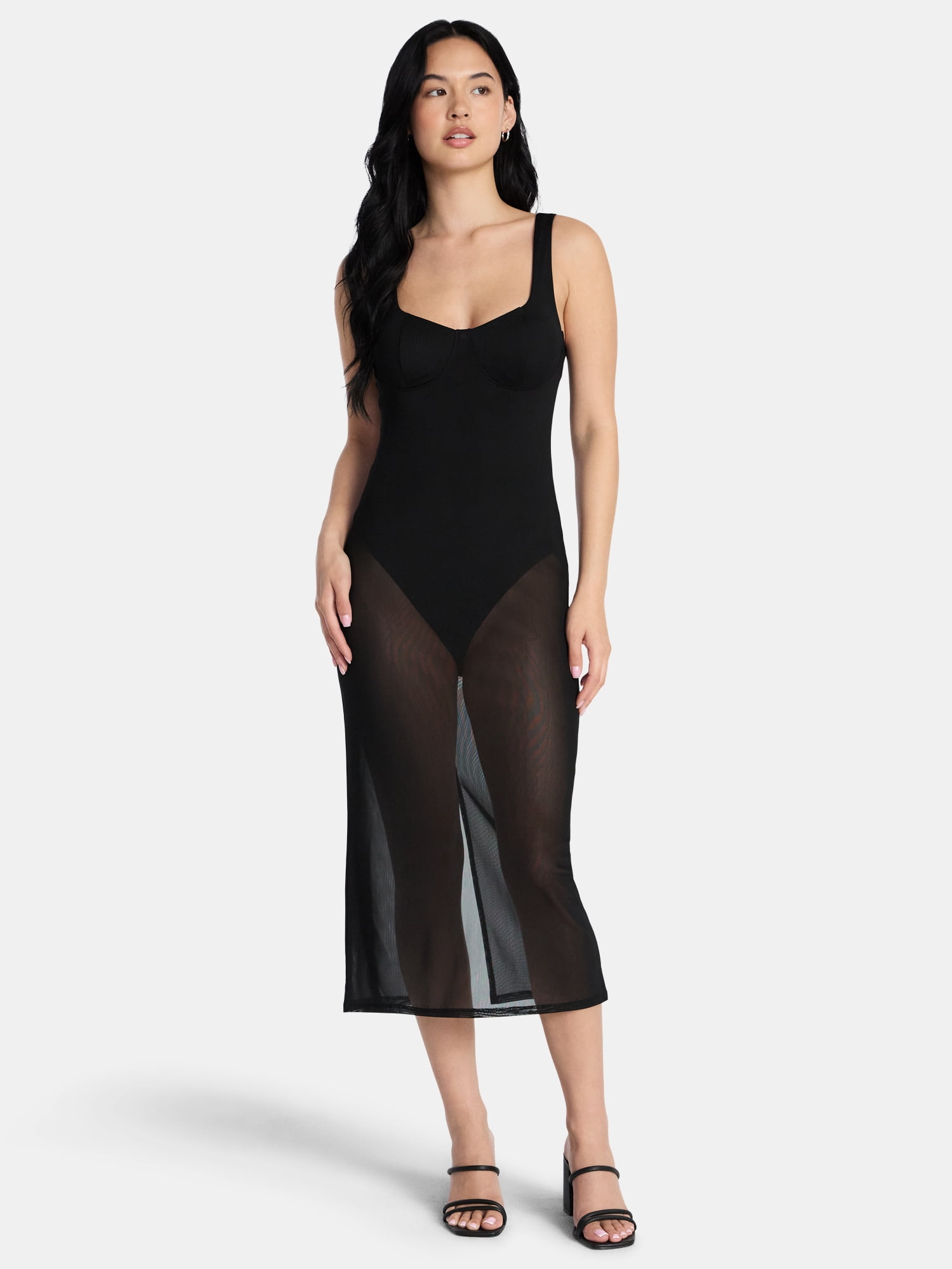 mesh dress for women Gottex Women's Pretty Mesh Wrap Dress Cover-Up - Black
