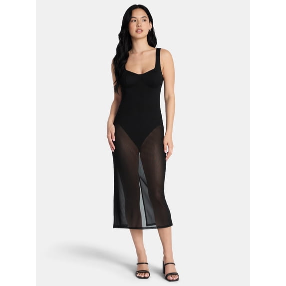 Madden NYC Women’s Mesh Midi Dress, Sizes XXS-XXL