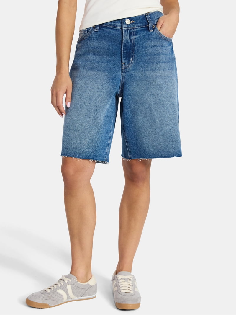 Madden NYC Women's Mid Rise Jorts, Sizes XXS-XXL - Walmart.com