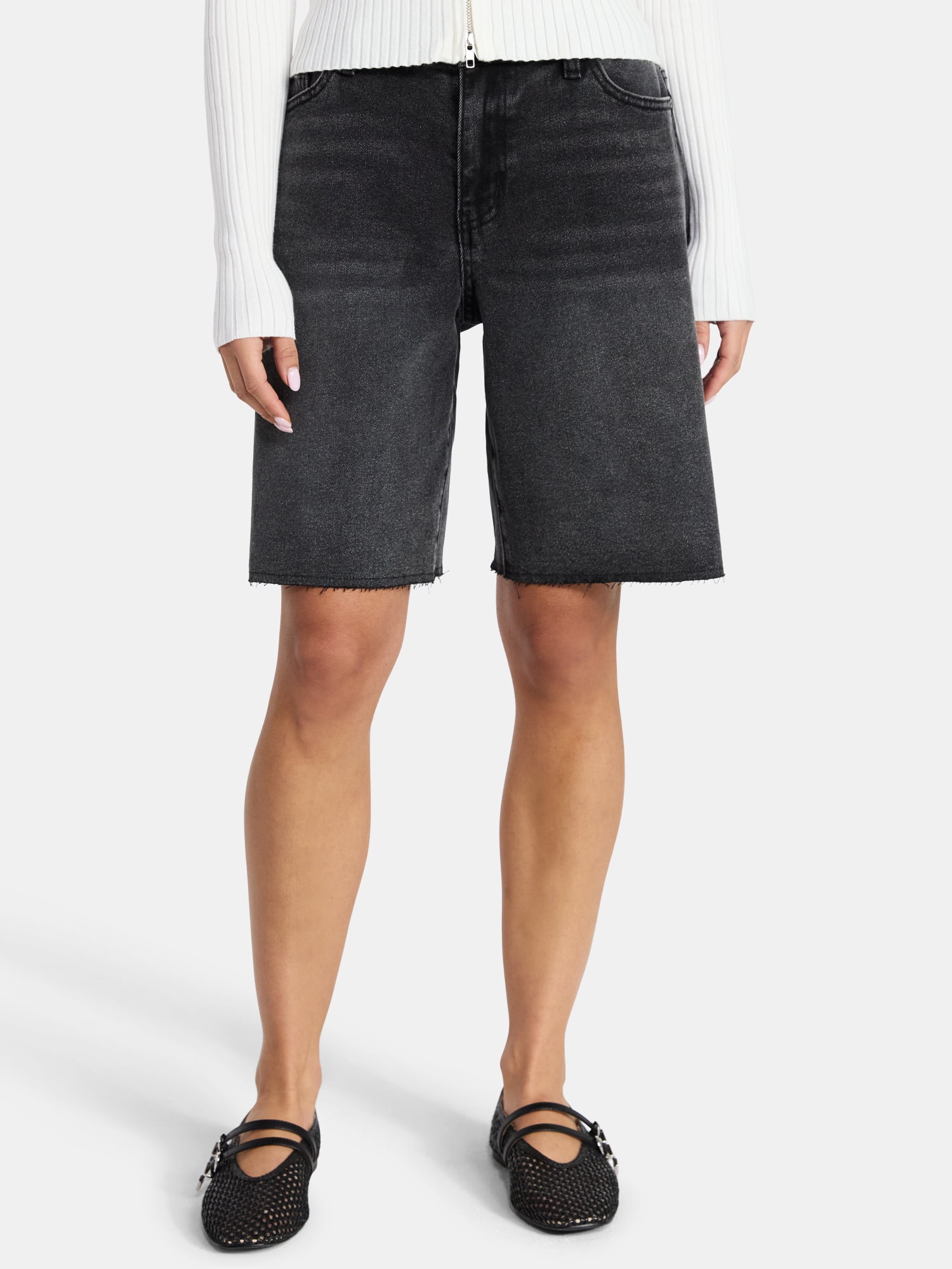 Madden NYC Women's Mid Rise Jorts, Sizes XXS-XXL - Walmart.com