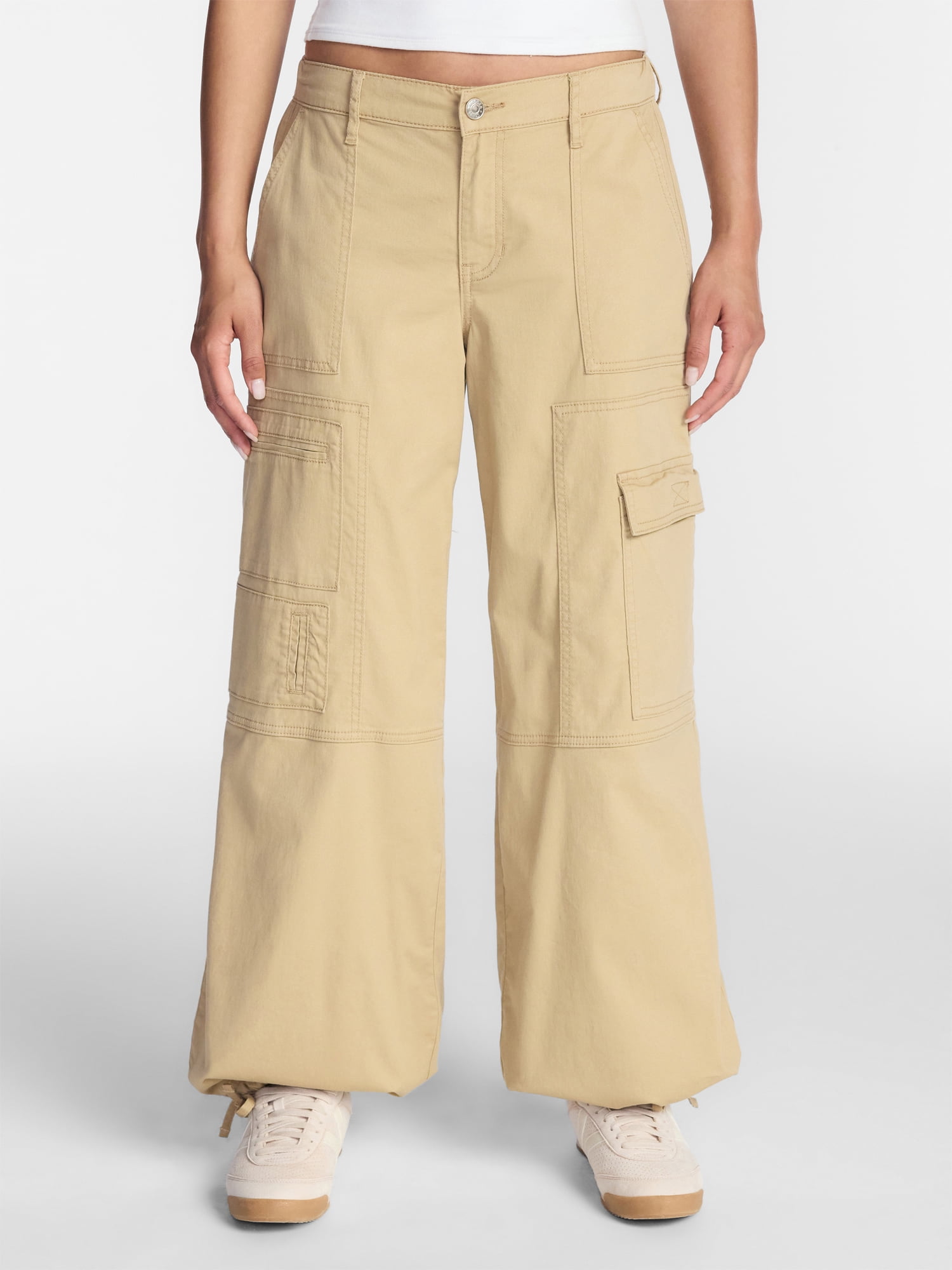 Madden NYC Women's Poplin Cargo Pants, Sizes XXS-XXL