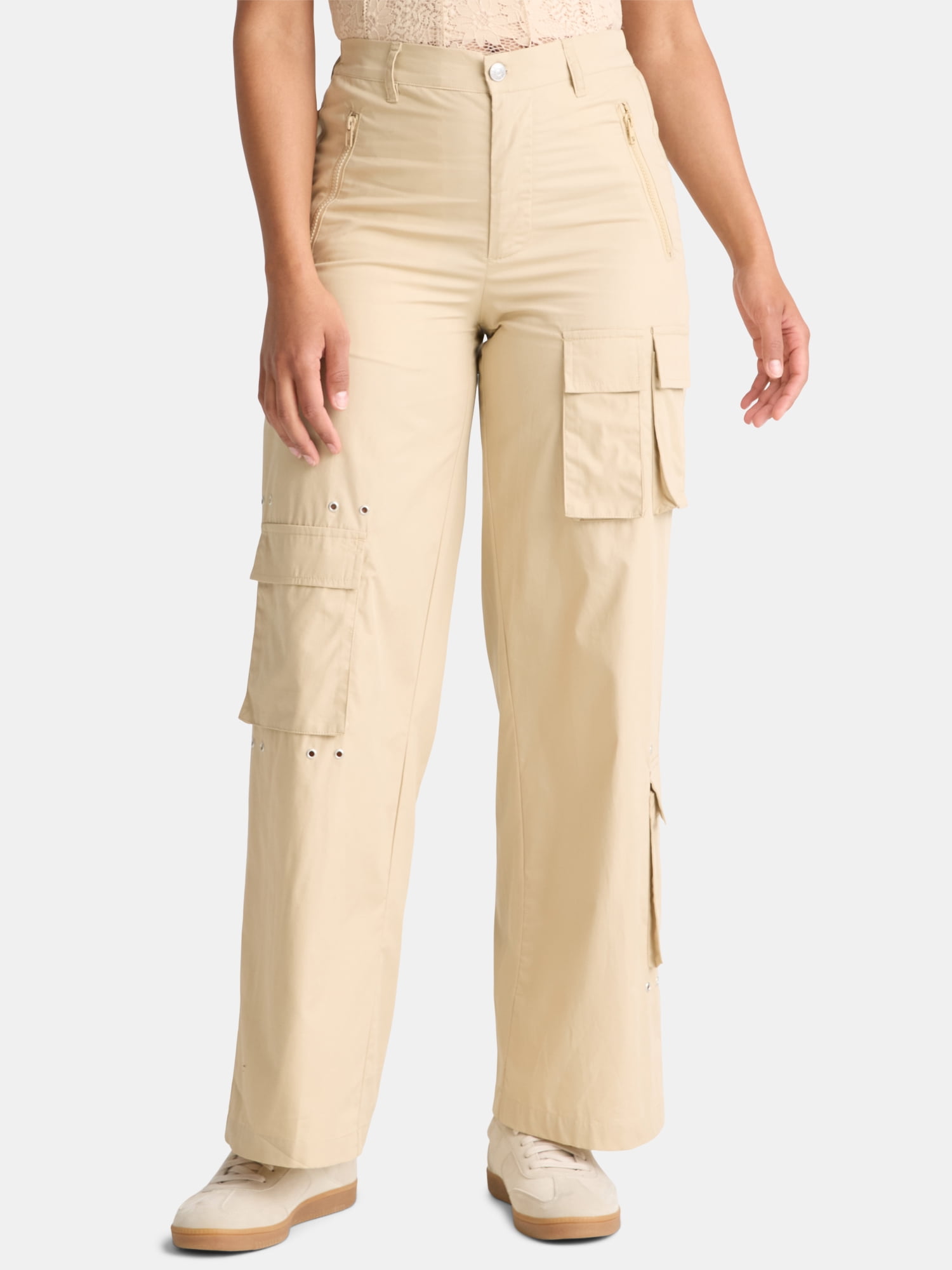 ボトムス nixnut side pants 86size Side-Stripe Satin Low-Rise Wide-Leg Pant in Pants & Shorts