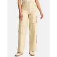 thumbnail image 1 of Madden NYC Women’s Poplin Utility Cargo Pants, 32'' Inseam, Sizes XXS-2XL, 1 of 5