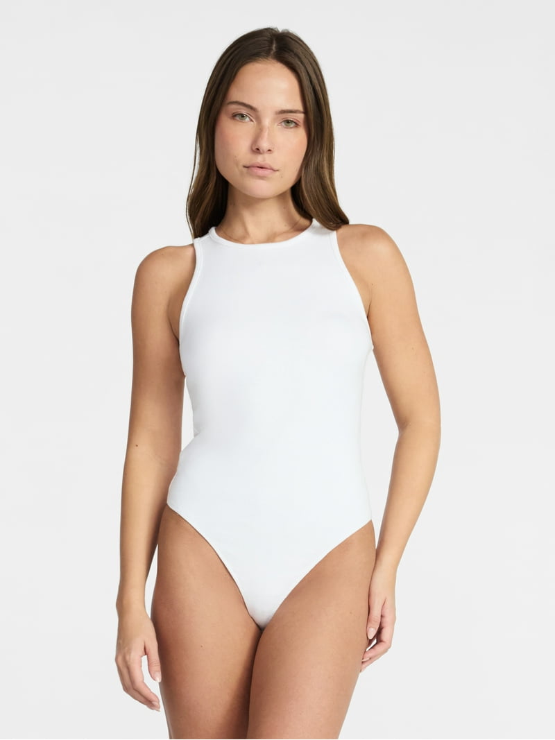 Madden NYC Women's Racerback Bodysuit, Sizes XXS-XXL - Walmart.com