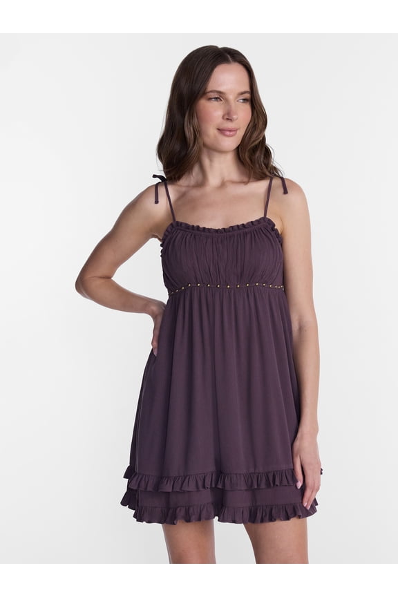 Women’s Ruffle Mini Dress, Sizes XXS-XXL