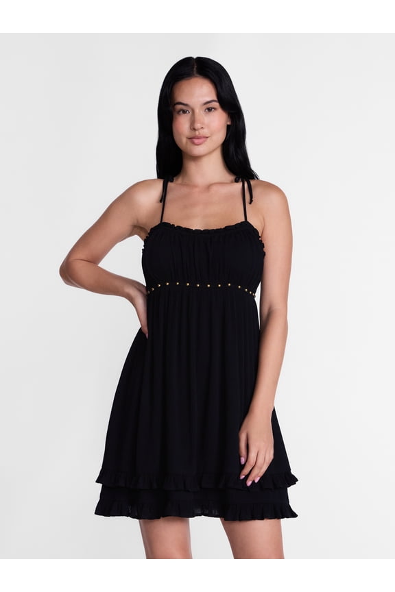 Women’s Ruffle Mini Dress, Sizes XXS-XXL
