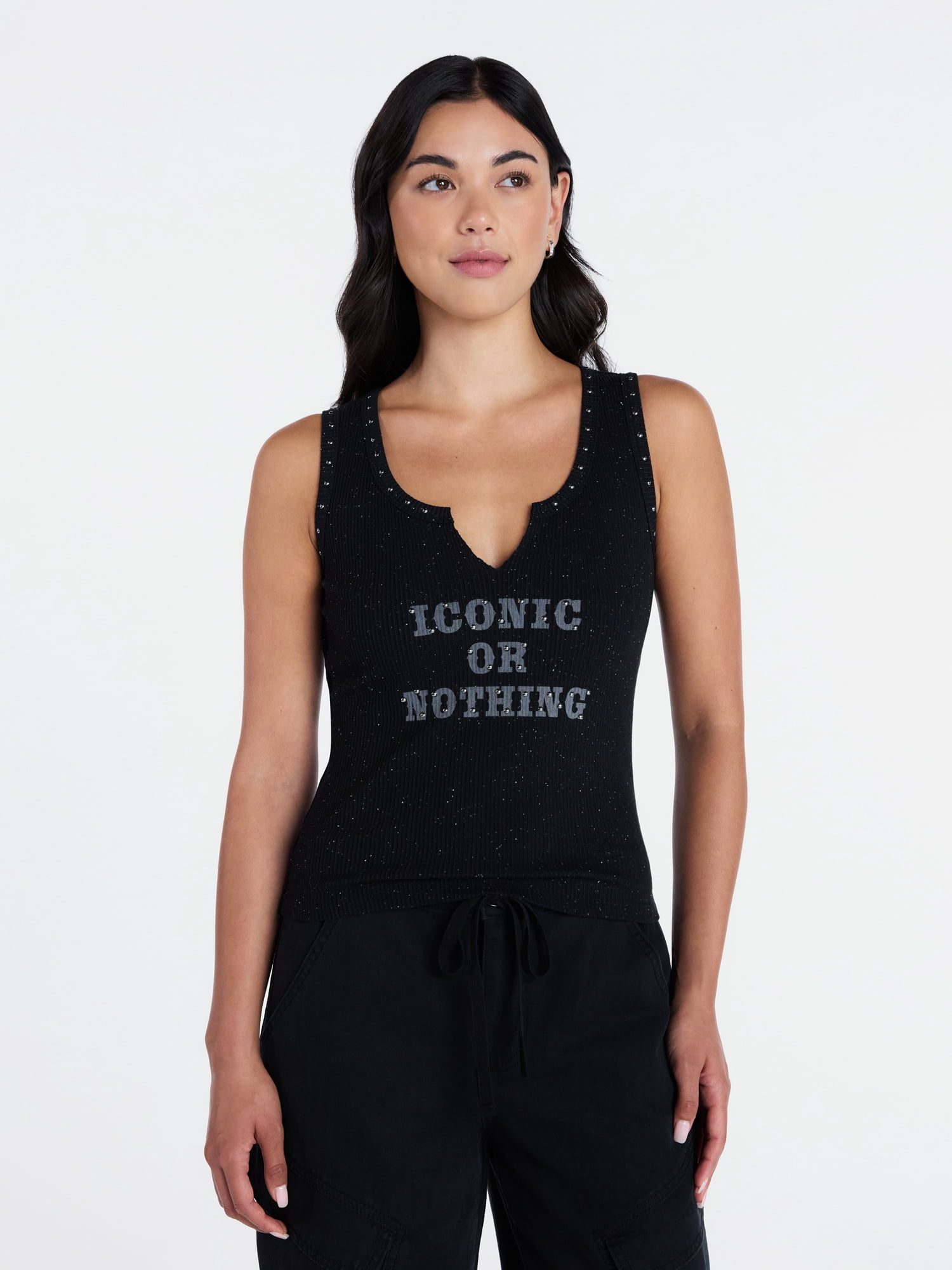 Madden NYC Women’s Graphic Tank Top, Sizes XXS-XXL
