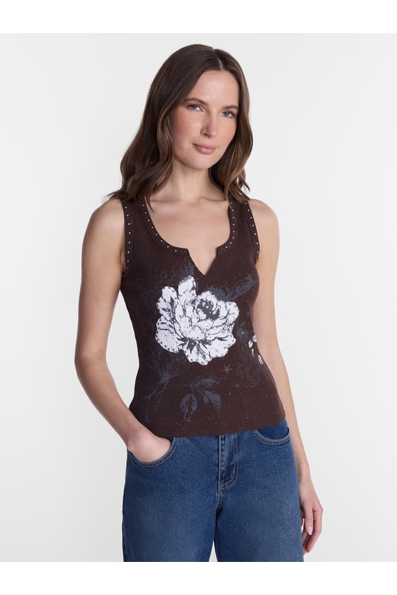 Women’s Graphic Tank Top, Sizes XXS-XXL