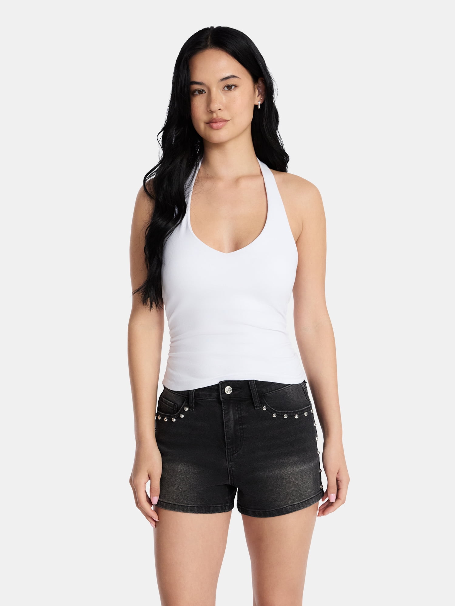 Madden NYC Women’s Sleeveless Halter Top, Sizes XXS-XXL