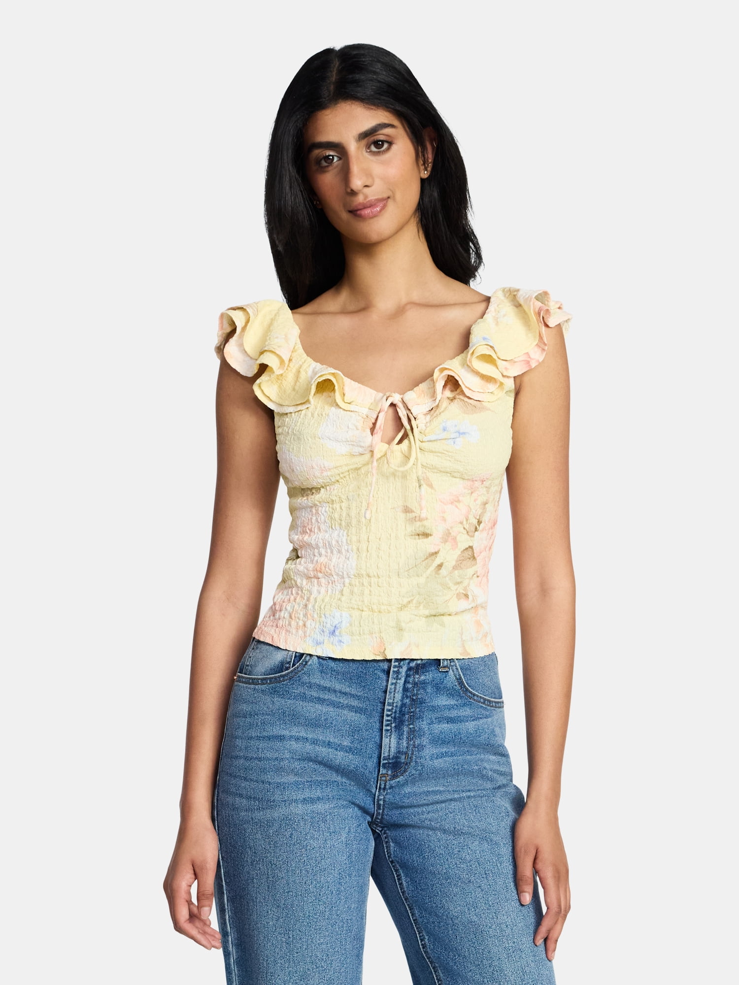 Madden NYC Women's Ruffle Top, Sizes XXS-XXL