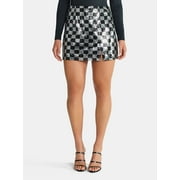 MADDEN NYC Women's Sequin Mini Skirt, Sizes XXS-XXL