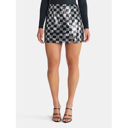 Madden NYC Women's Sequin Mini Skirt, Sizes XXS-XXL