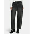 thumbnail image 1 of Madden NYC Women's Straight Leg Skater Jeans, 29" Inseam, Sizes 00-18, 1 of 5