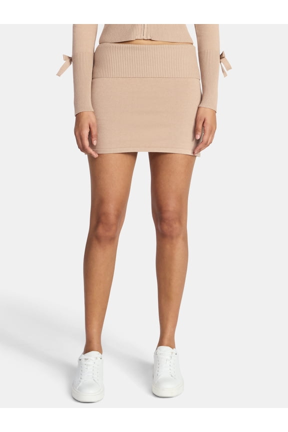 Women's Foldover Mini Skort, Sizes XXS-XXL