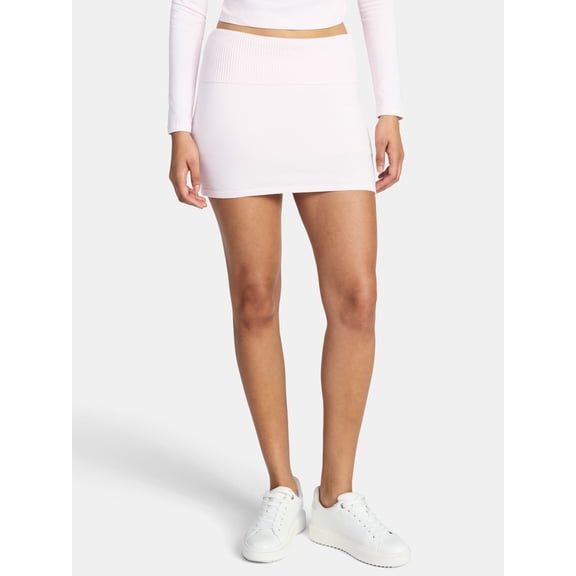 Madden NYC Women's Foldover Mini Skort, Sizes XXS-XXL