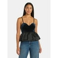 thumbnail image 1 of Madden NYC Women's Sleeveless Velour Bubble Hem Top, Sizes XXS-XXL, 1 of 5