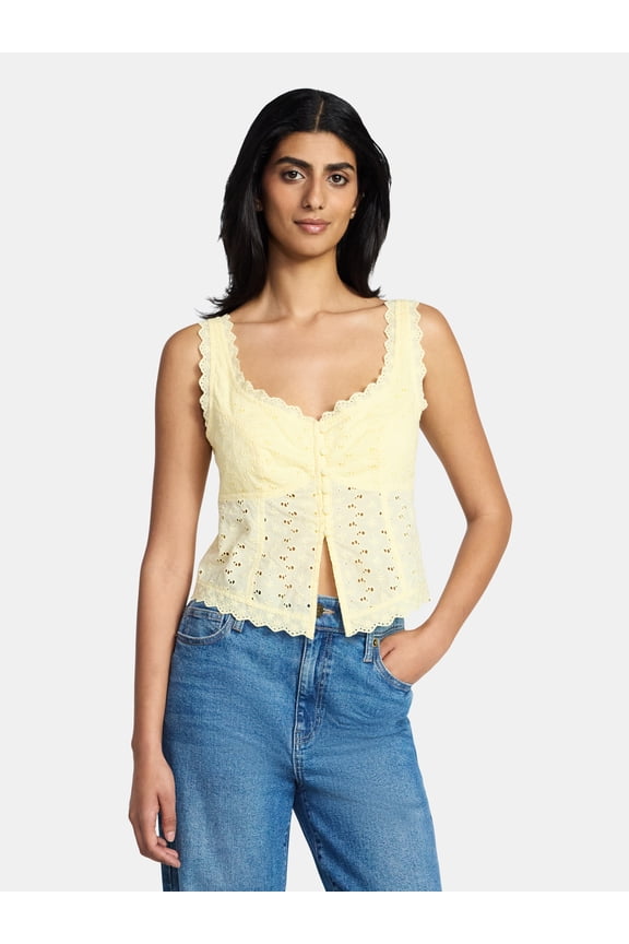 Women's Eyelet Tank Top