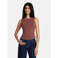 thumbnail image 1 of Madden NYC Women's Sleeveless Ruched Tank Top, Sizes XXS-XXL, 1 of 5
