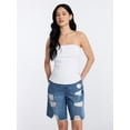 thumbnail image 1 of Madden NYC Women’s Slit Tube Top, Sizes XXS-XXL, 1 of 5