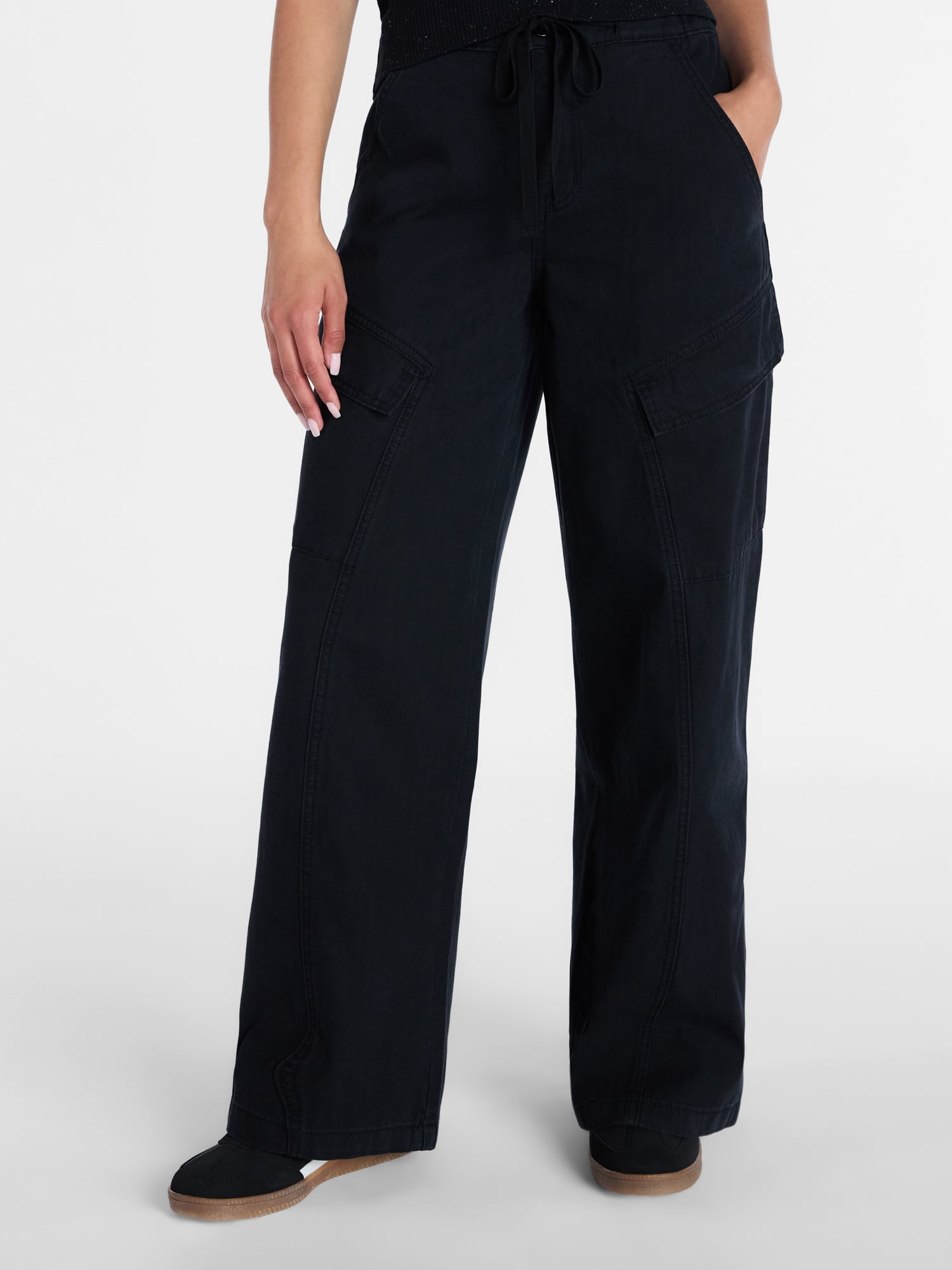 Madden NYC Wide Leg Cargo Pants, 32” Inseam, Sizes XXS-XXL
