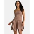 thumbnail image 1 of Madden NYC Women's Ruched Strapless Handkerchief Mini Dress, Sizes XXS-XXL, 1 of 5