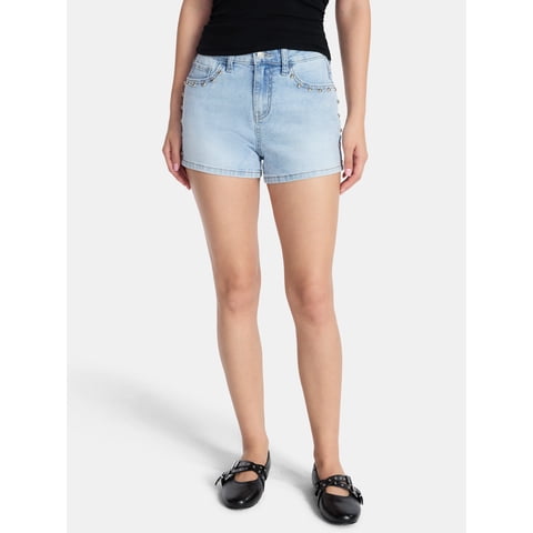 Women’s Studded Denim Shorts, Sizes 00-18