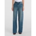 thumbnail image 1 of Madden NYC Women's The It Girl Ultra 90s Jeans with Rhinestone Bows, Sizes XXS-XXL, 1 of 6