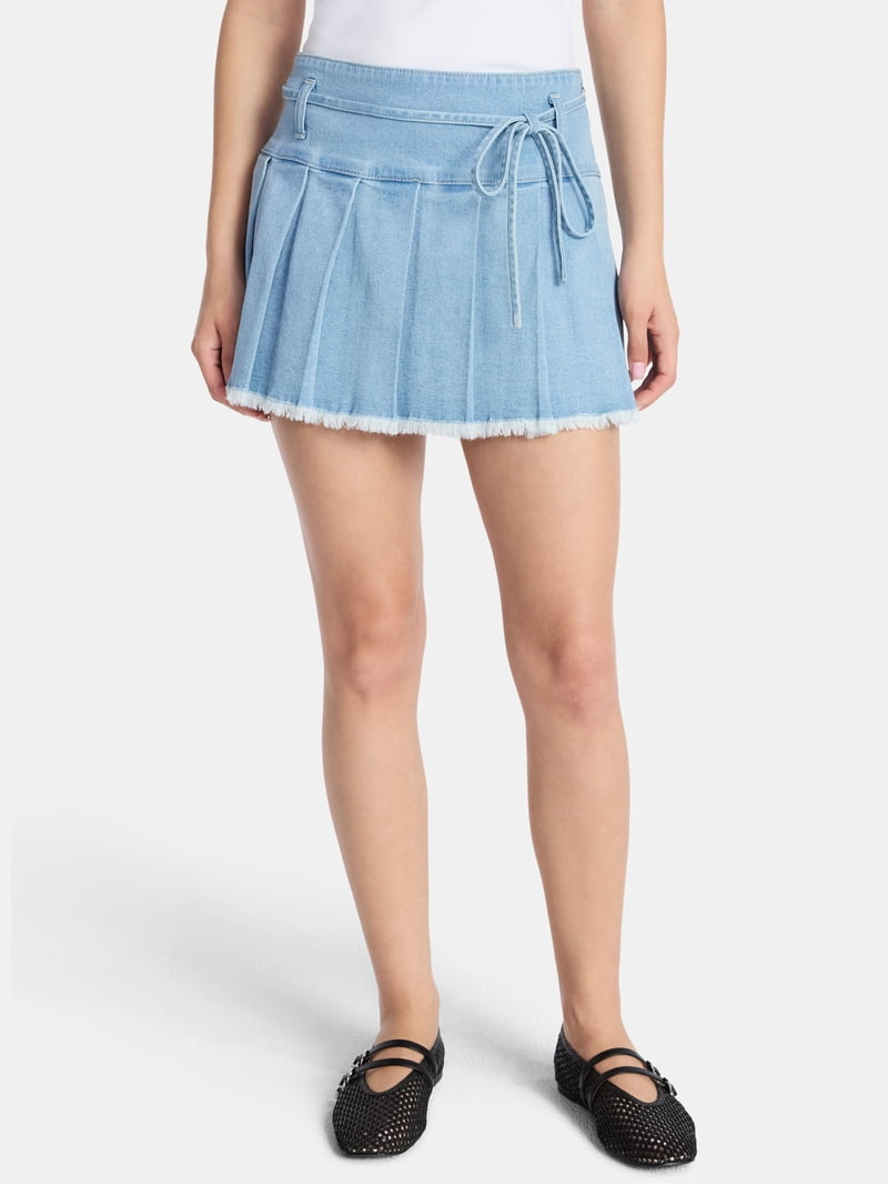 Madden NYC Women's Tie Front Skort, Sizes XXS-XXL - Walmart.com