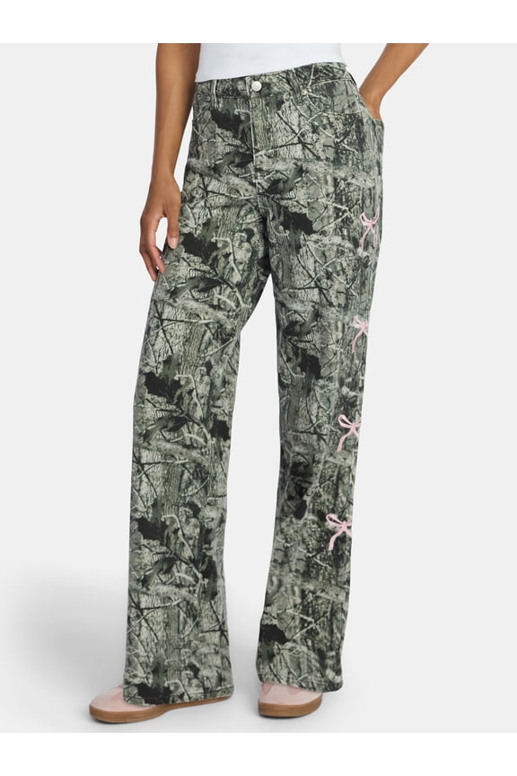 Women’s Ultra 90's Jeans with Bow Embroidery, 32'' Inseam, Sizes 00-18