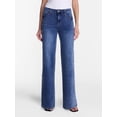 thumbnail image 1 of Madden NYC Women’s Ultra 90's Jeans with Bow Embroidery, 32'' Inseam, Sizes 00-18, 1 of 4