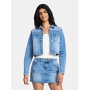 Madden NYC Womens Western Jean Jacket, Sizes XXS-XXL