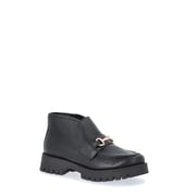 Madden NYC Women's Faux Suede Lug Sole Loafer Booties