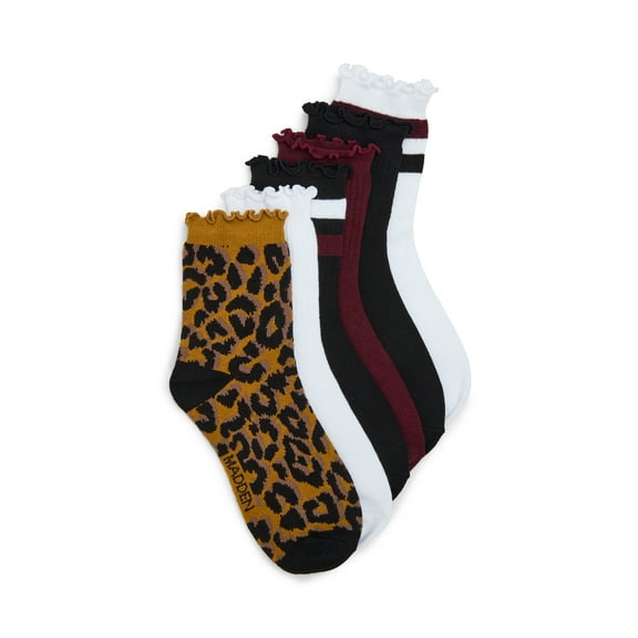 Madden NYC Women's Anklet, 6-Pack, Fits Shoe Size 5-10