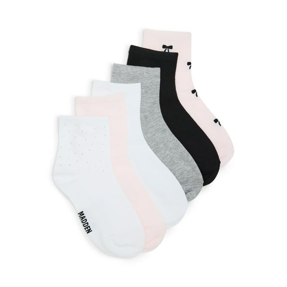 Madden NYC Women's Anklet, 6-Pack, Fits Shoe Size 5-10