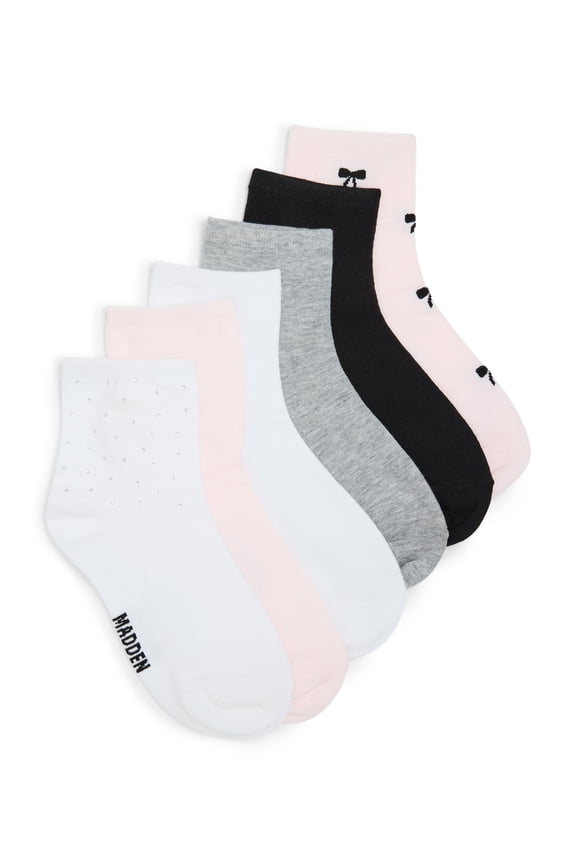 Women's Anklet, 6-Pack, Fits Shoe Size 5-10