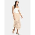 thumbnail image 1 of Madden NYC Women's Asymmetric Lace Midi Skirt, Sizes XXS-XXL, 1 of 6