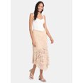 thumbnail image 1 of Madden NYC Women's Asymmetric Lace Midi Skirt, Sizes XXS-XXL, 1 of 6