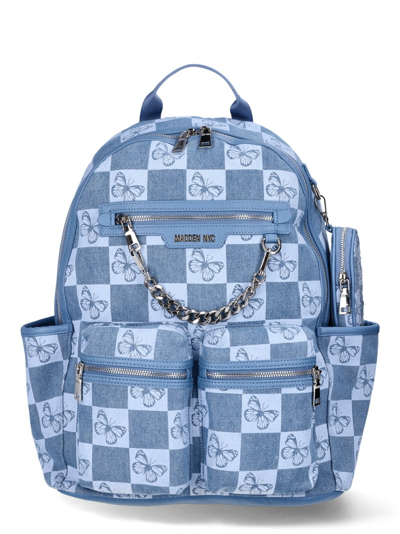 Madden NYC Women's Backpack, Denim Butterfly - Walmart.com