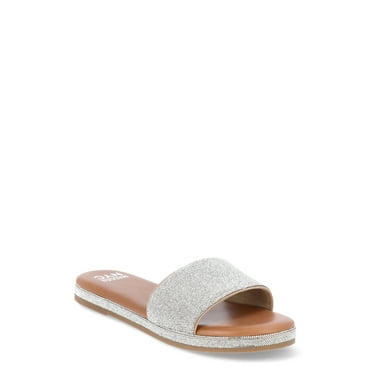 Madden NYC Women’s Bedazzled Slide Sandals, Sizes 6-11