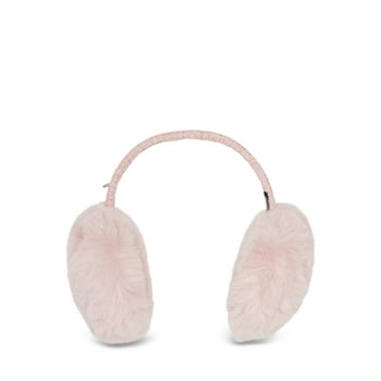 Madden NYC Women's Boucle Trim Earmuffs, Blush