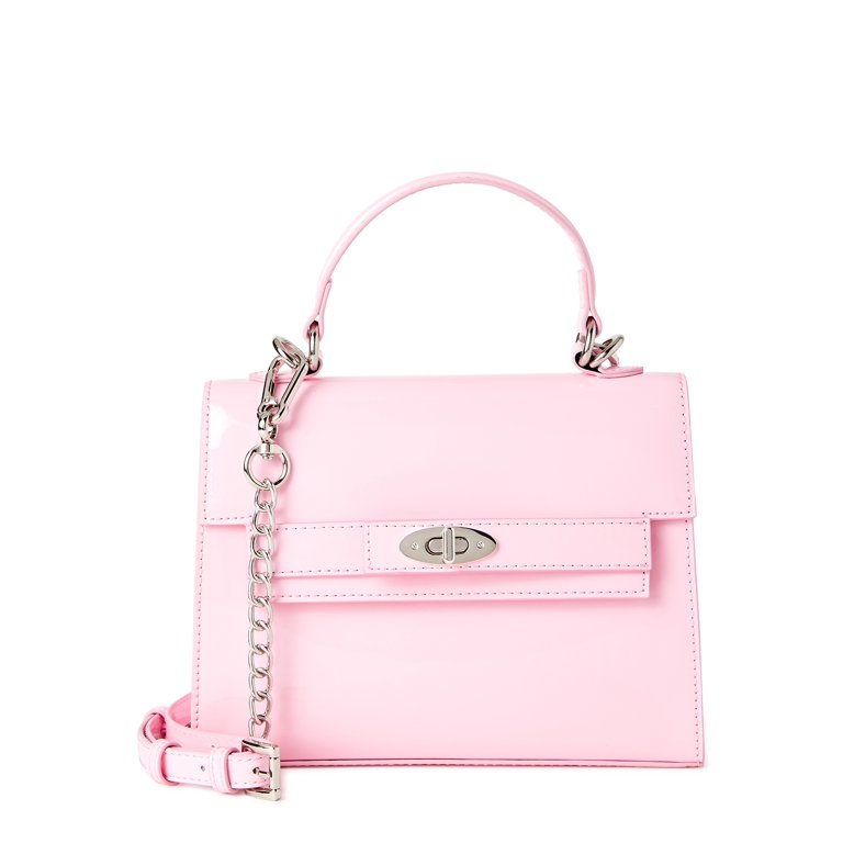 Madden NYC Women's Boxy Top Handle Bag Light Pink 