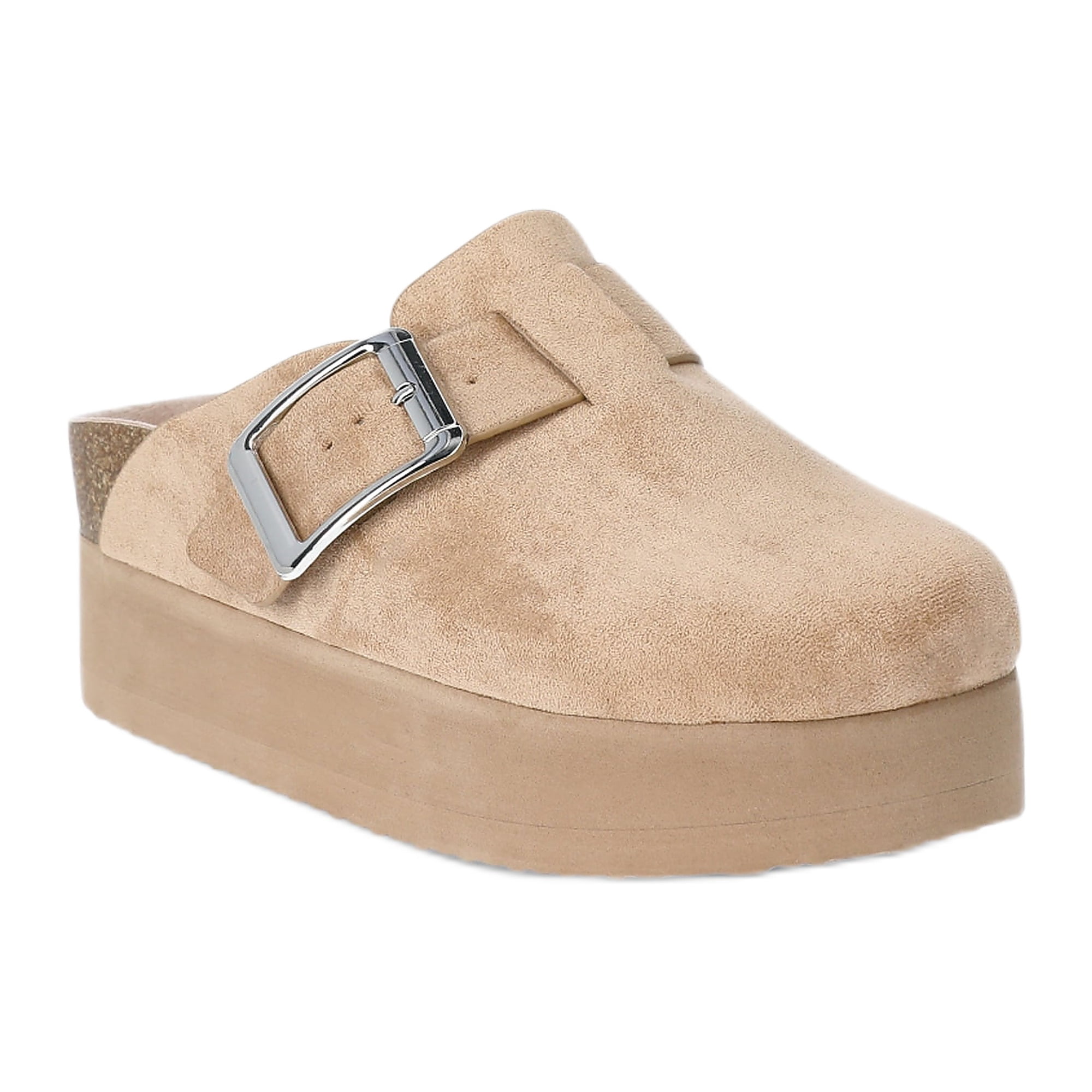 Madden NYC Women's Buckle Platform Clogs