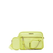 Madden NYC Women's Camera Crossbody Bag with Pouch, Lime