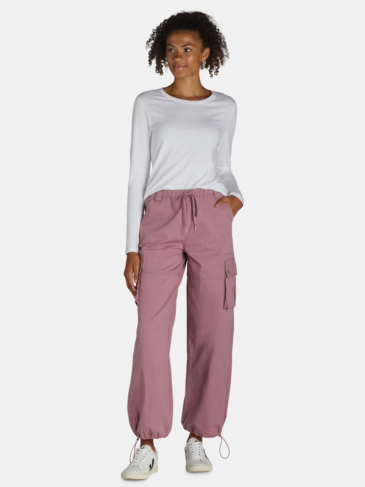 Madden NYC Women’s and Women's Plus Cargo Pants, 31" Inseam, Sizes XXS-4X - Walmart.com