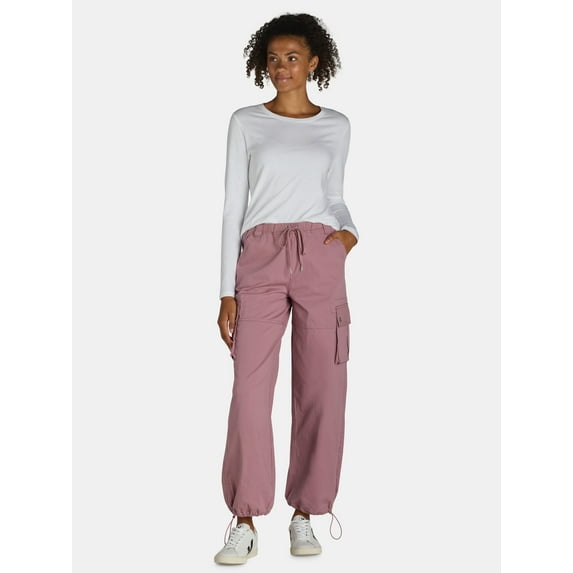 Madden NYC Women’s and Women's Plus Cargo Pants, 31" Inseam, Sizes XXS-4X