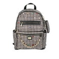 thumbnail interactive-video image 1 of Madden NYC Women's Chain Pocket 17" Dome Backpack, Black Gingham, 1 of 5