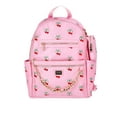 thumbnail image 1 of Madden NYC Women's Chain Pocket 17" Dome Backpack, Pink Cherry, 1 of 4