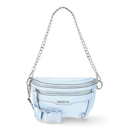 Madden NYC Women's Multi Zipper Fanny Pack with Pouch, Black
