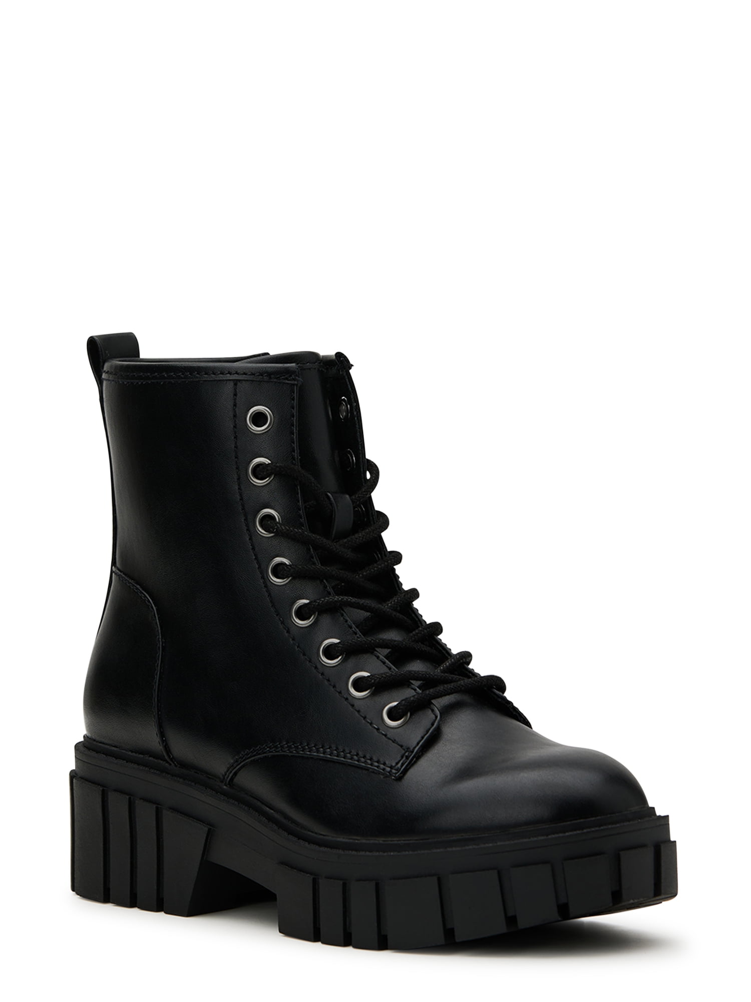 Womens black combat hotsell boots size 10
