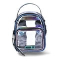 thumbnail image 1 of Madden NYC Women’s Clear Mini Convertible Backpack, Iridescent, 1 of 5